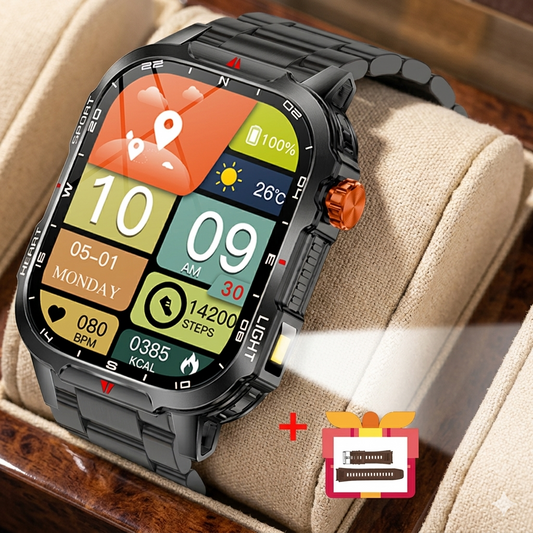 MAX68 Smart Watch – 2.01" TFT, IP68, Sports, Outdoor, Wireless Call, Flashlight