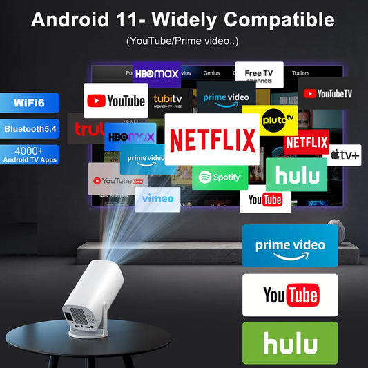 1080P HD Mini Projector – Portable Home Theater Movie Projector with Speaker