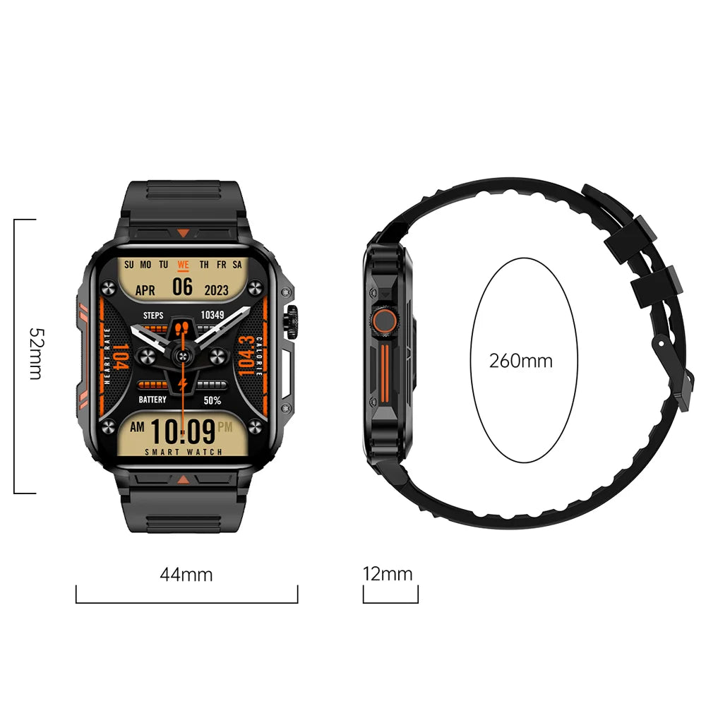 L81 Outdoor Sports Smartwatch – Square Screen, Waterproof, Fitness Tracker, Answer Calls