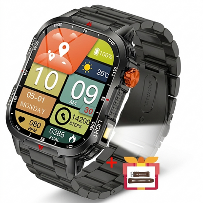 MAX68 Smart Watch – 2.01" TFT, IP68, Sports, Outdoor, Wireless Call, Flashlight