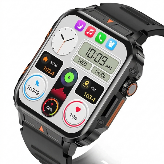 L81 Outdoor Sports Smartwatch – Square Screen, Waterproof, Fitness Tracker, Answer Calls