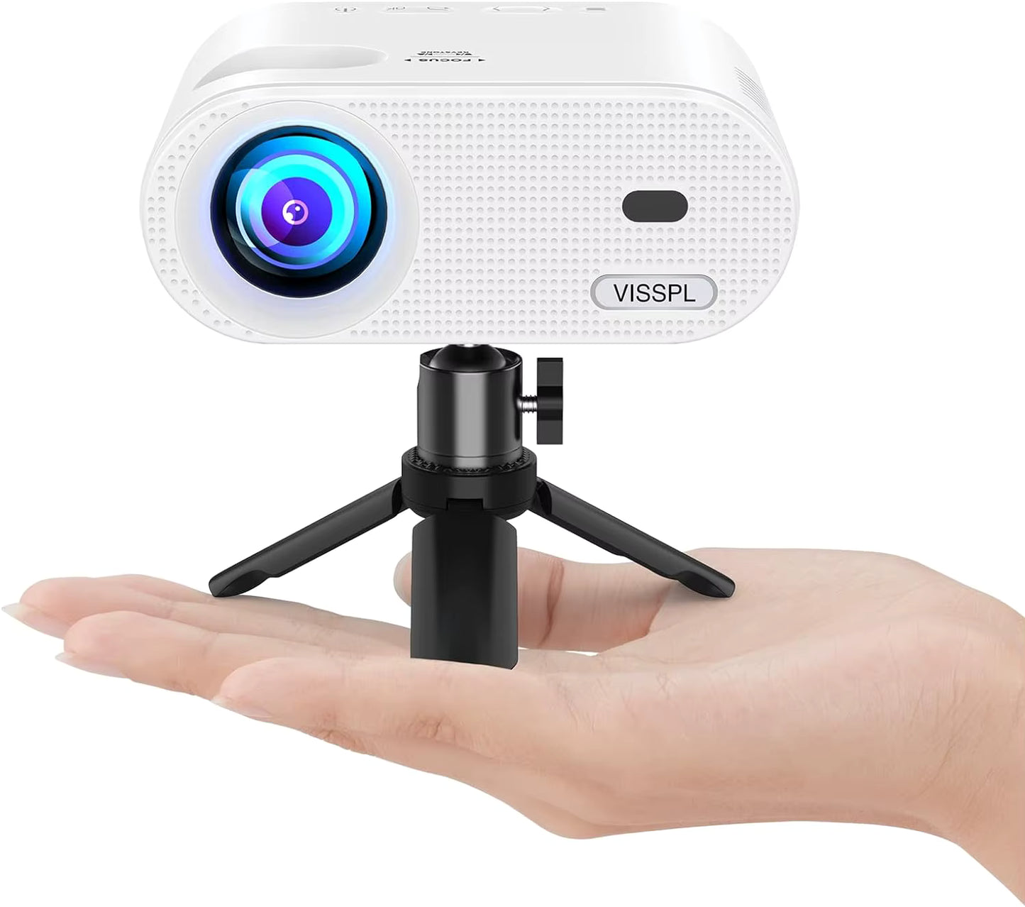 VISSPL WiFi Projector – 1080P HD, Portable, Home Theater & Outdoor Movie