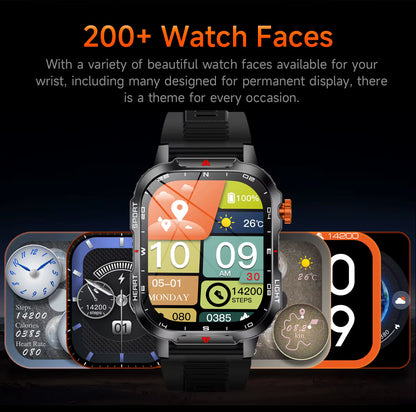 MAX68 Smart Watch – 2.01" TFT, IP68, Sports, Outdoor, Wireless Call, Flashlight