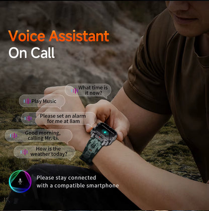 MAX68 Smart Watch – 2.01" TFT, IP68, Sports, Outdoor, Wireless Call, Flashlight