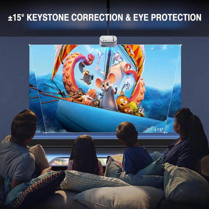VISSPL WiFi Projector – 1080P HD, Portable, Home Theater & Outdoor Movie