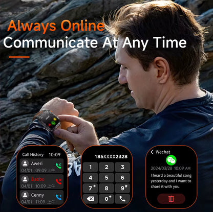 MAX68 Smart Watch – 2.01" TFT, IP68, Sports, Outdoor, Wireless Call, Flashlight