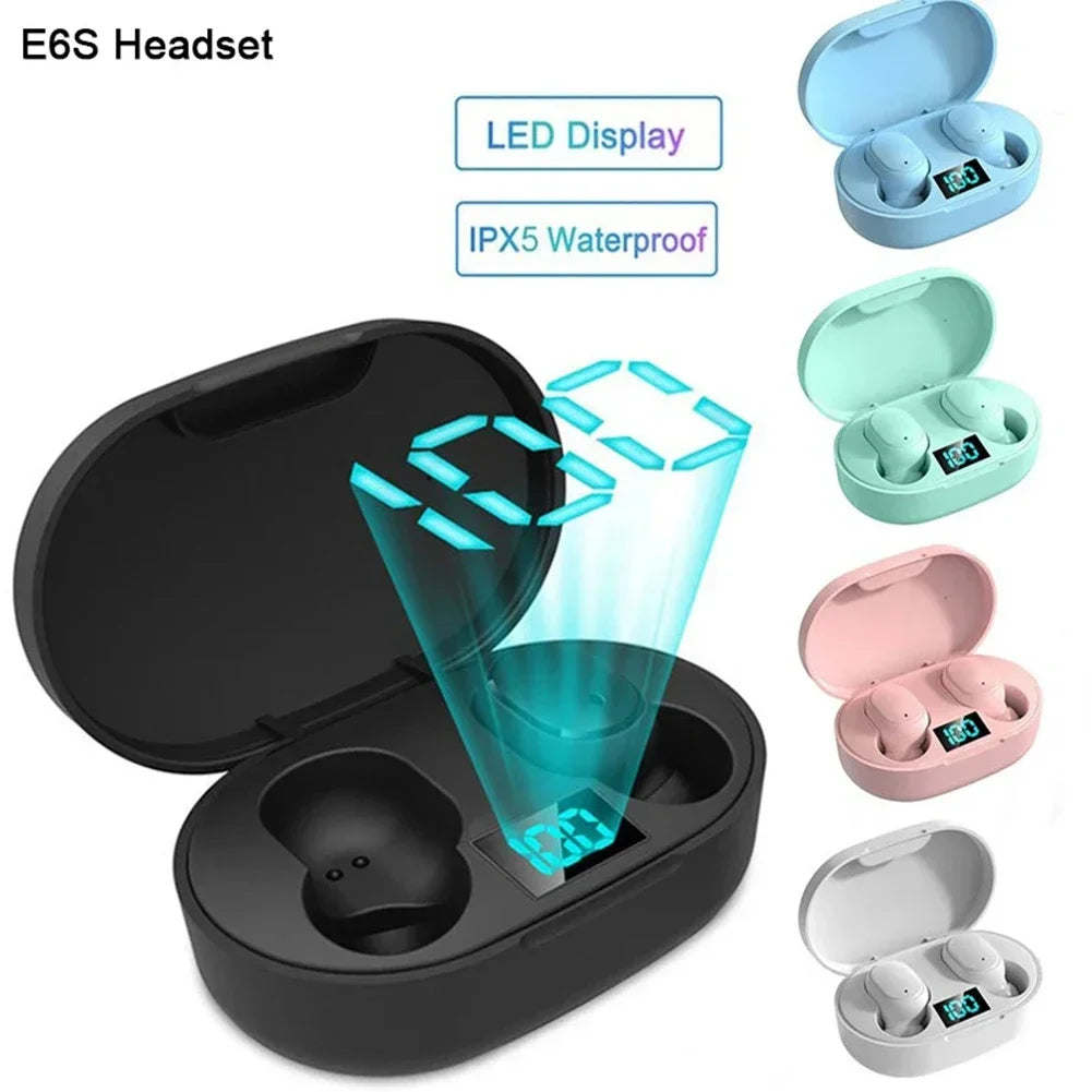 E6S Wireless Earbuds – Noise Cancelling & Waterproof